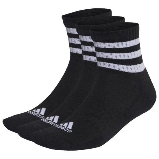 Adidas Κάλτσες 3-Stripes Cushioned Sportswear Mid-Cut Socks 3 pairs